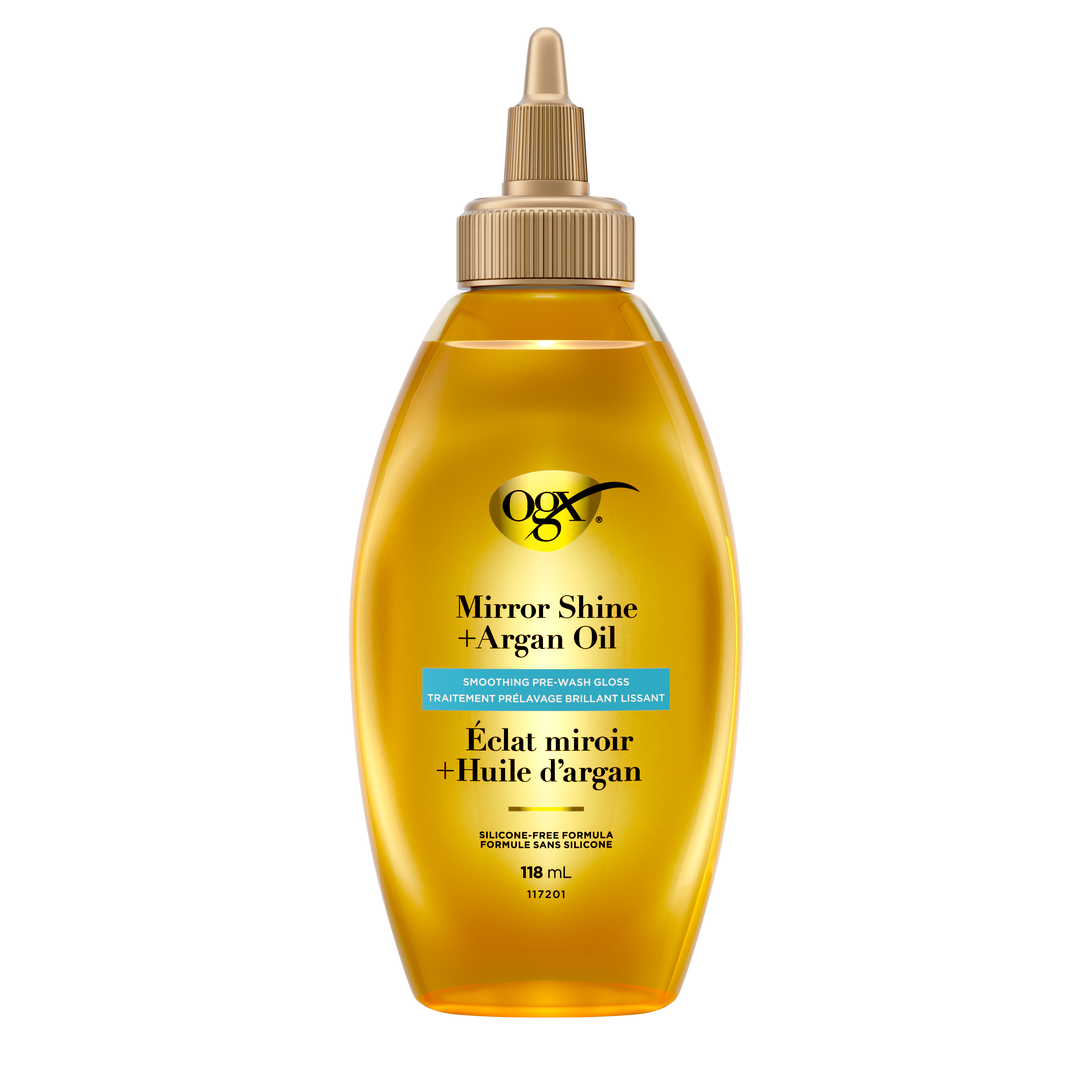 Mirror Shine + Argan Oil Pre-Wash Hair Gloss | OGX® Canada​