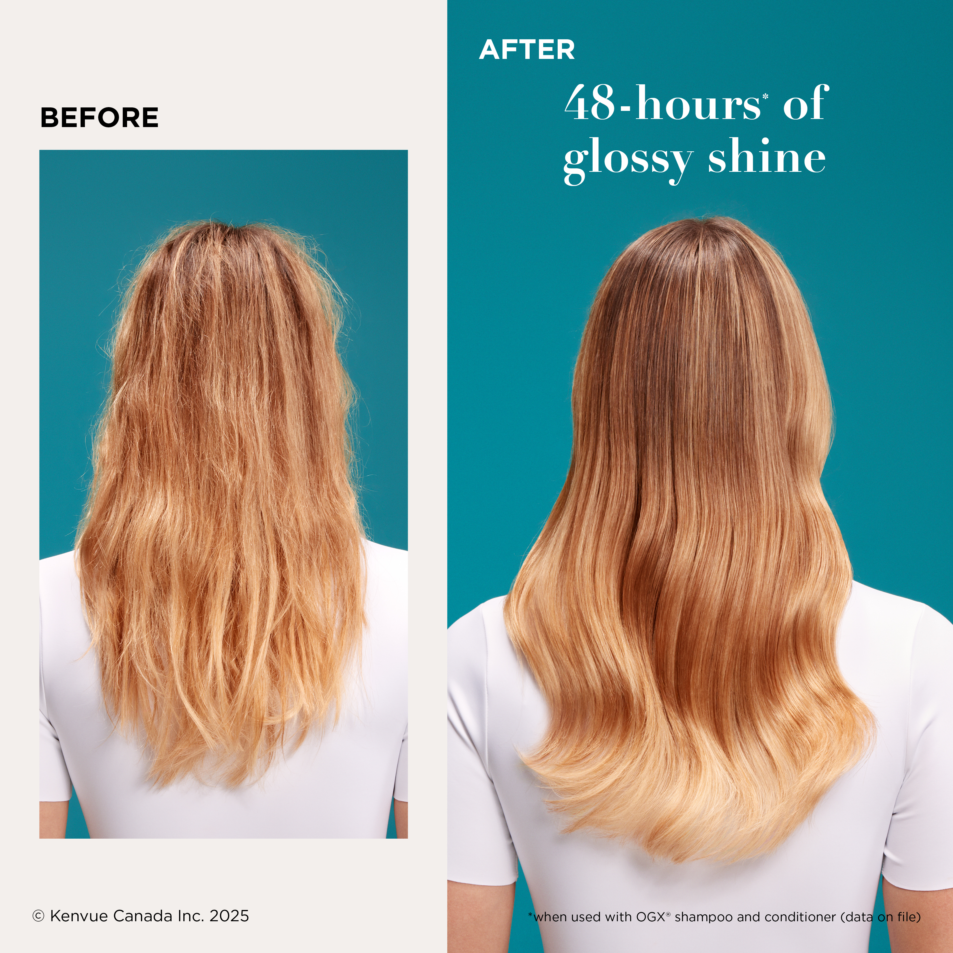 Mirror Shine + Argan Oil Pre-Wash Hair Gloss | OGX® Canada​