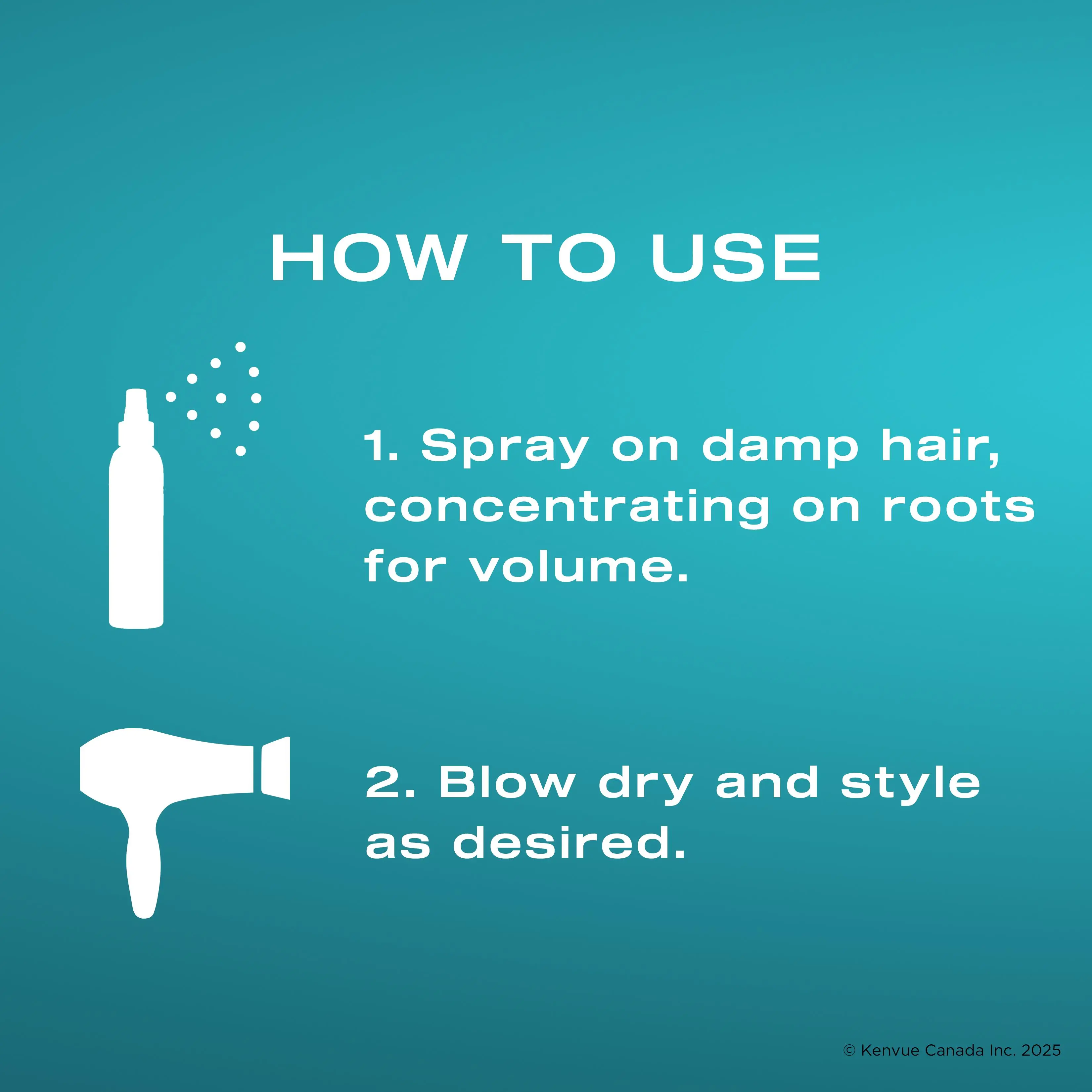 Enhanced digital image of OGX® Niacinamide + Volumizing Spray 233mL spray bottle