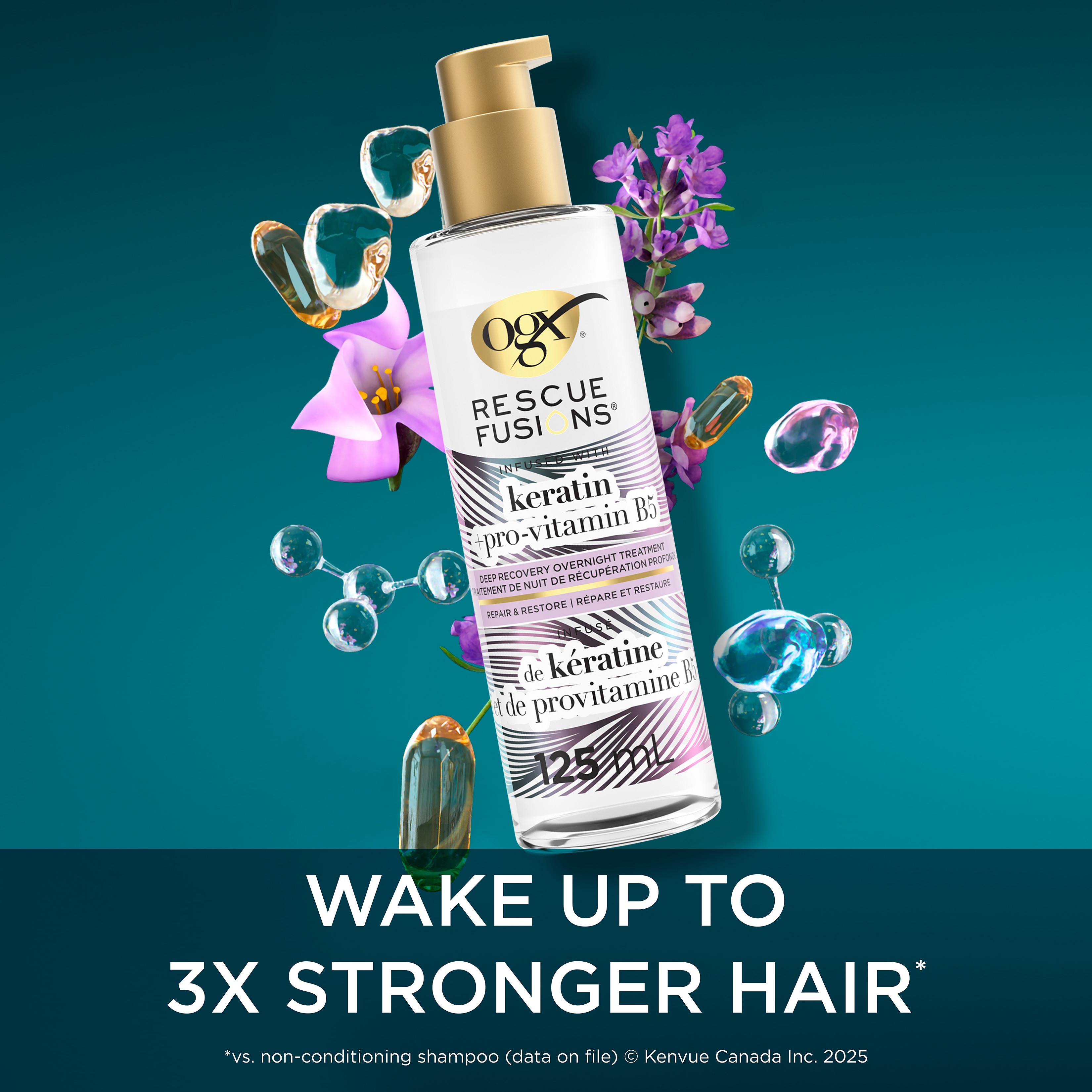 Rescue Fusions® Deep Recovery Overnight Hair Treatment | OGX®