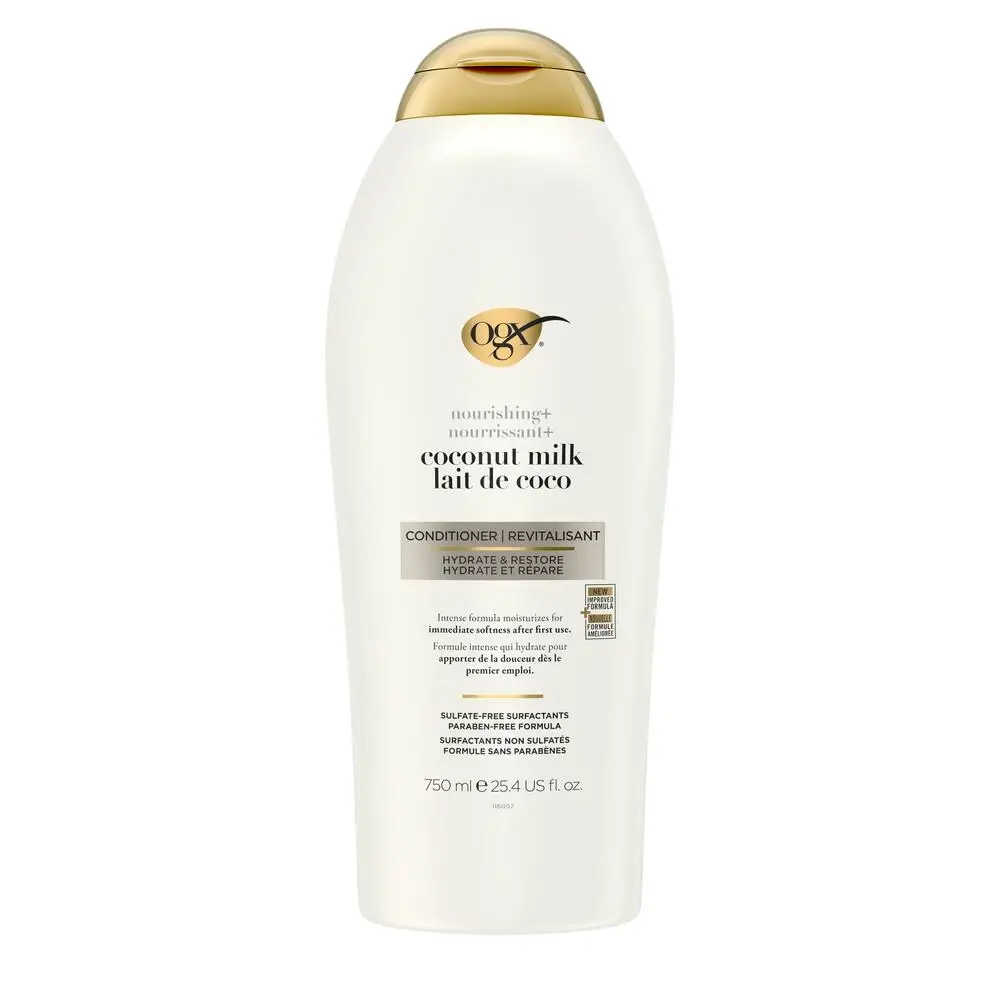 Front shot of OGX® Nourishing + Coconut Milk Conditioner, 750 mL bottle