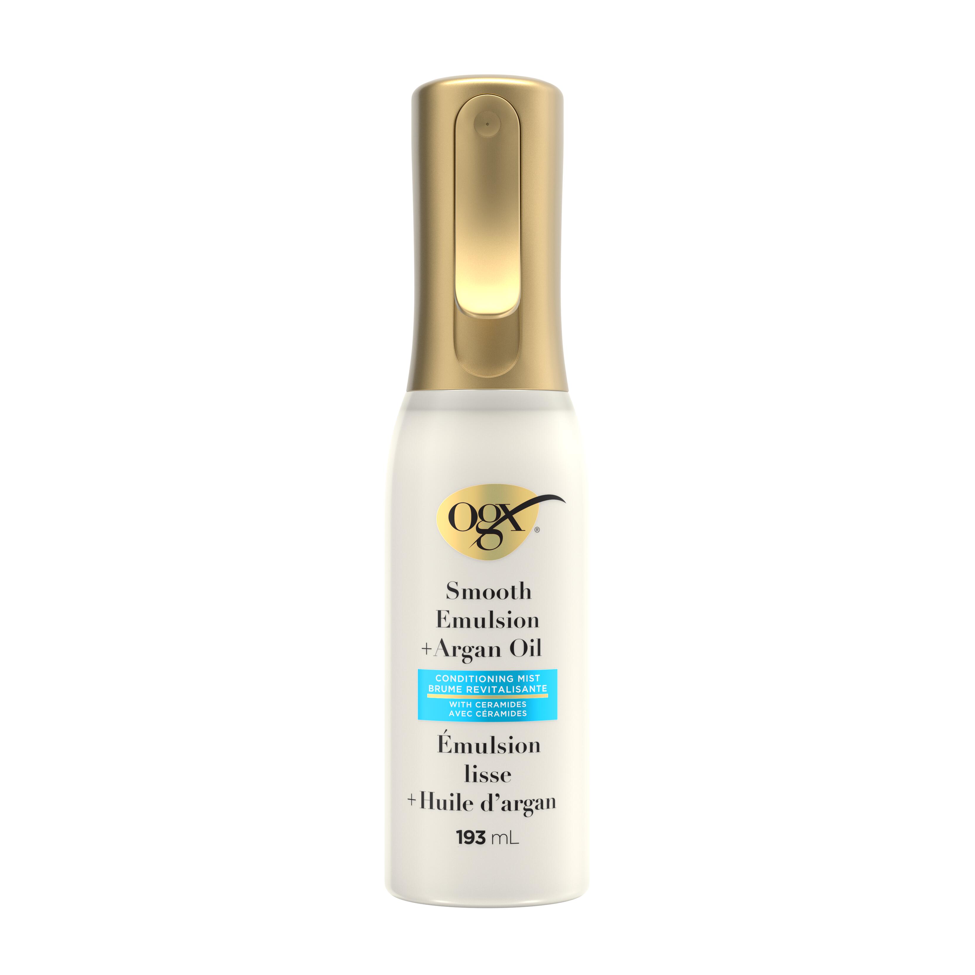 Smooth Emulsion + Argan Oil Conditioning Hair Mist | OGX®