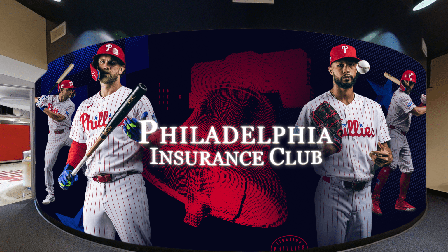 Entrance to the Philadelphia Insurance Club located behind home plate at Citizen's Bank Park.