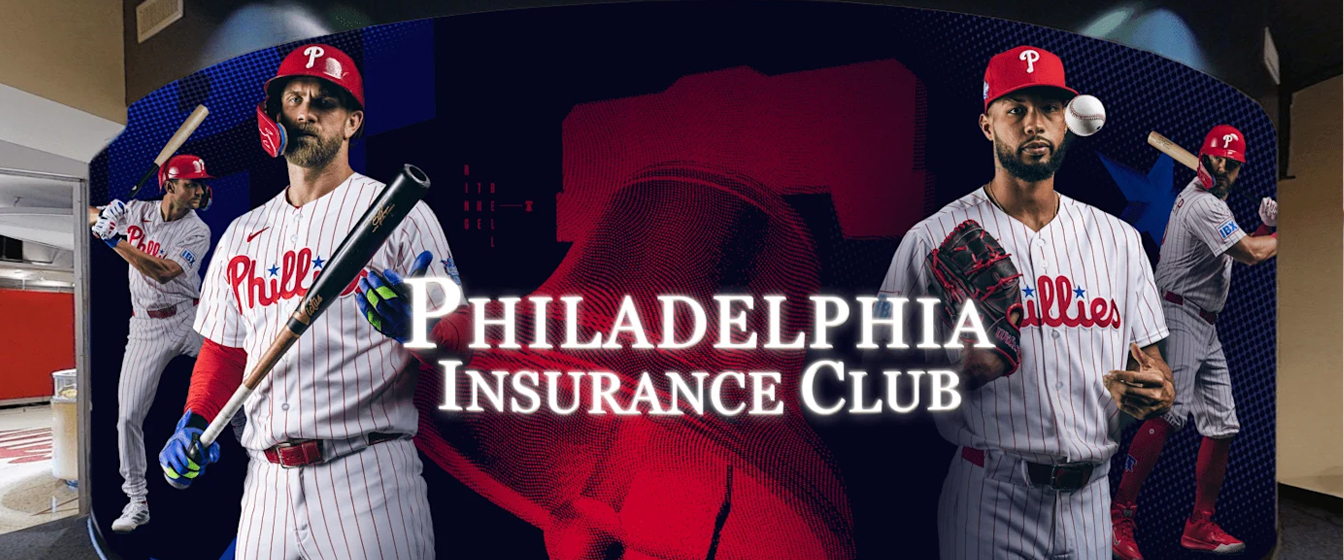 Entrance to the Philadelphia Insurance Club located behind home plate at Citizen's Bank Park.