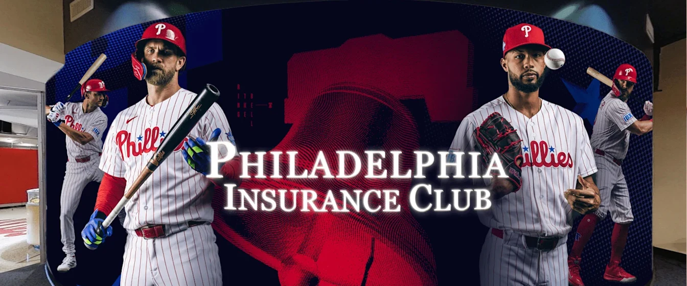 Entrance to the Philadelphia Insurance Club located behind home plate at Citizen's Bank Park.