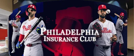 Entrance to the Philadelphia Insurance Club located behind home plate at Citizen's Bank Park.
