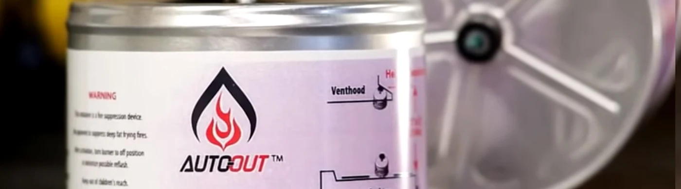 Closeup of Autoout can