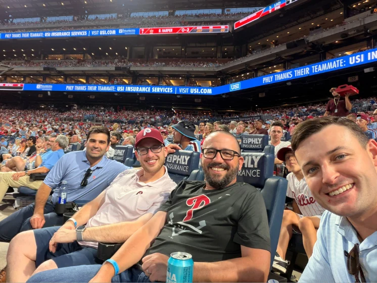 PHLY representatives at the Phillies game.