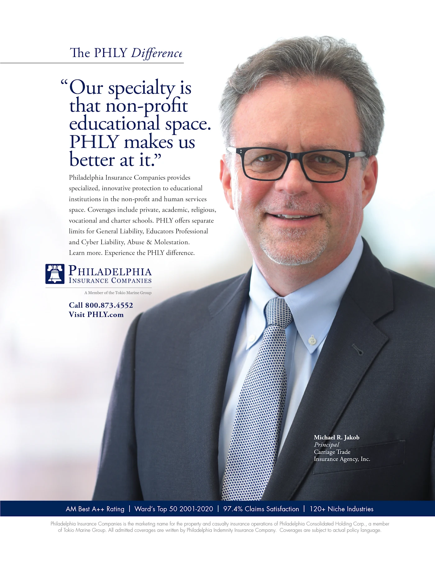 Non-profit education advertisement