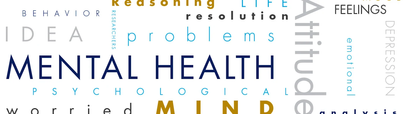 Mental health word cloud