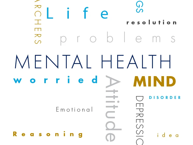 Mental health word cloud