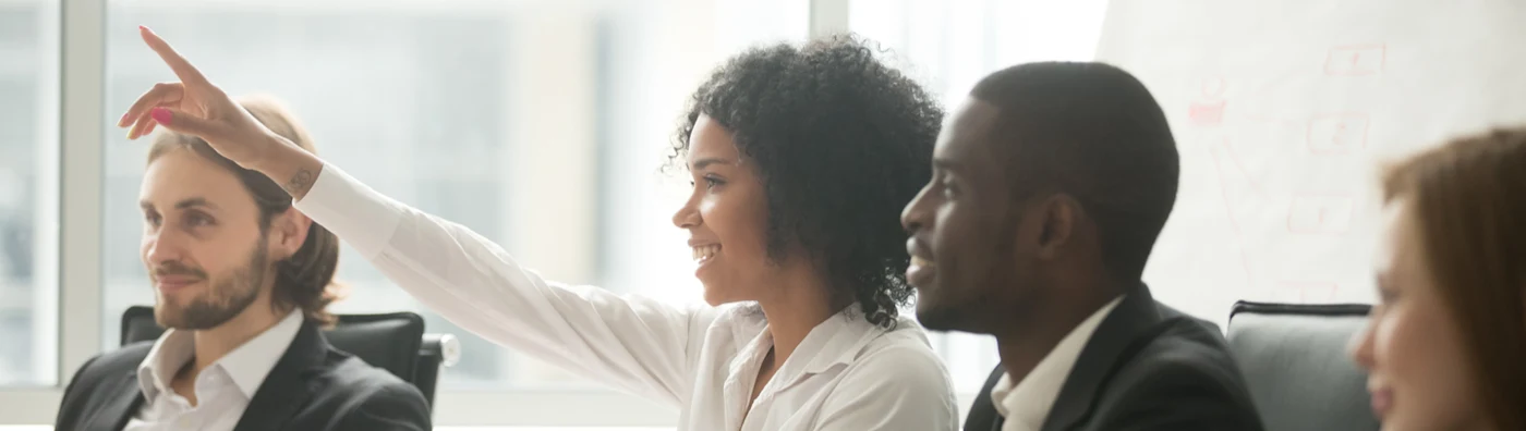 Group of professionals in an office
