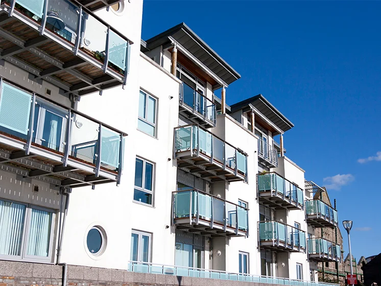 Exterior apartment building