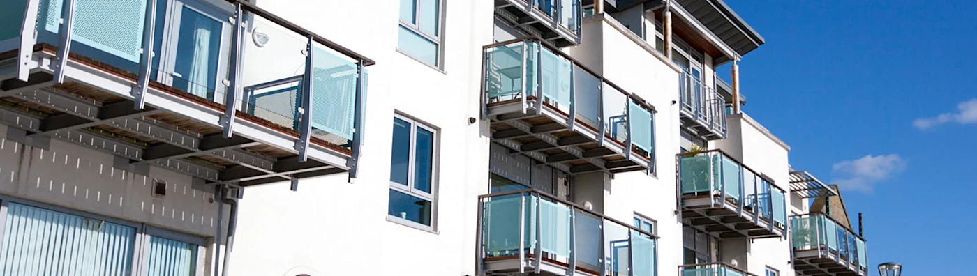 Exterior apartment building