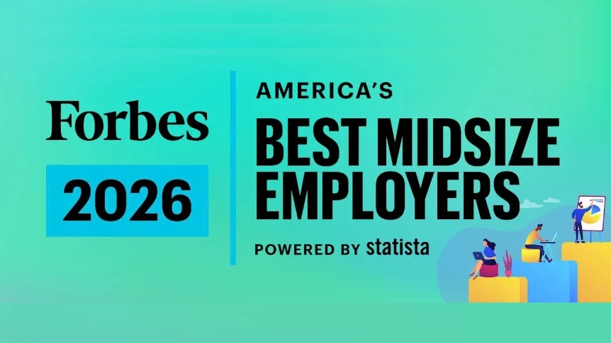 2025 Forbes Logo - Best Midsize Employers