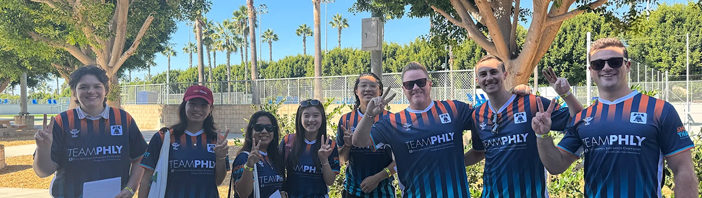 Team PHLY with Shoes That Fit nonprofit group shot