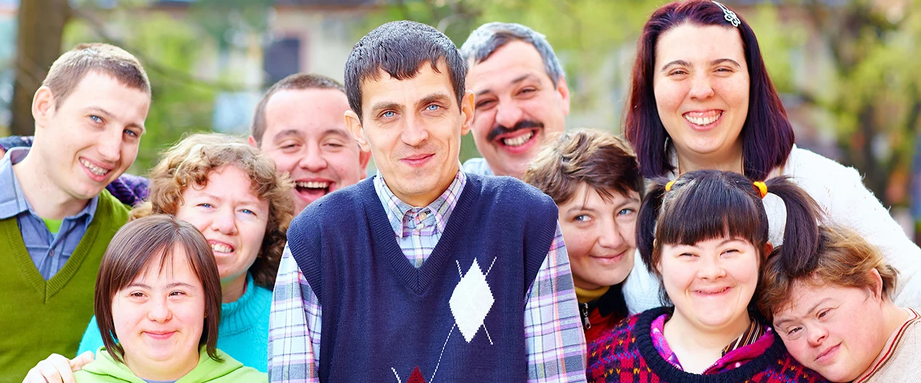 Group of people smiling