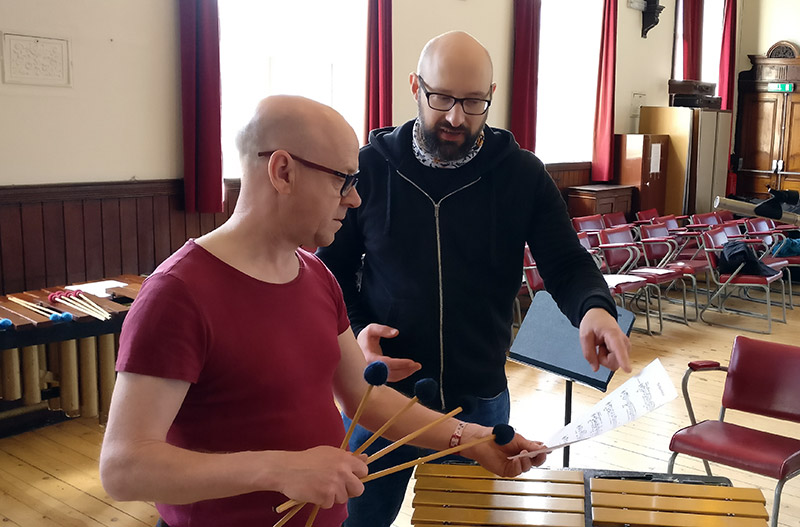 Tim Benjamin and Chris Brannick discussing The Mallow Variations