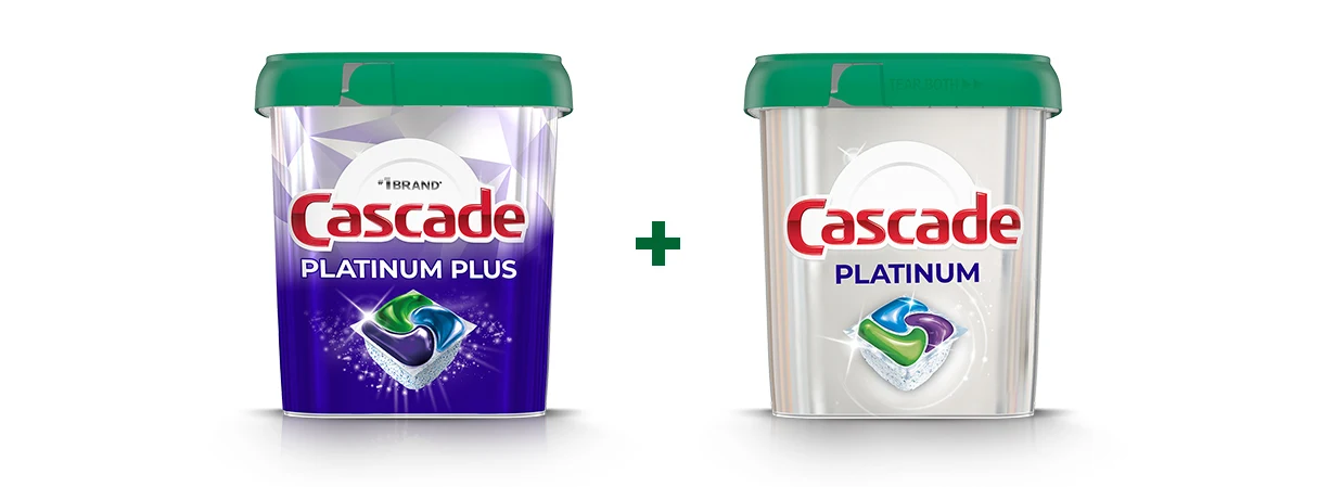 Cascade Power Dry Rinse Agent, and dishwashing pods