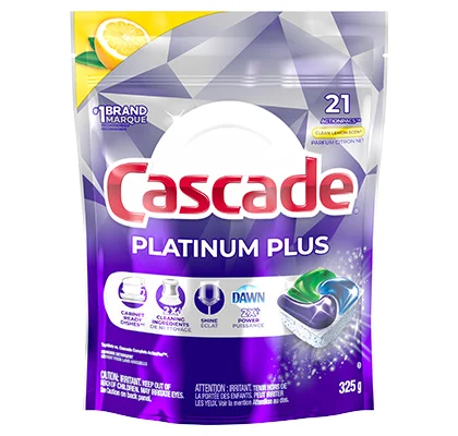 Cascade Platinum Plus ActionPacs™ - Lemon Scent - 21ct