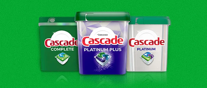 Cascade best products #1 brand for a deep clean