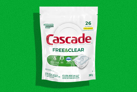 The Smarter Clean of Free & Clear | Cascade Detergent