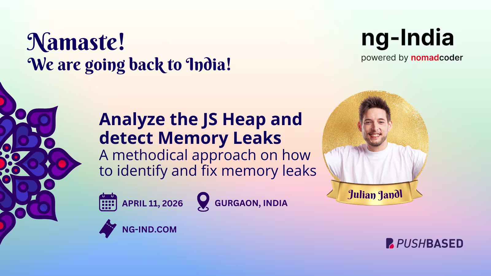 Analyze the JS Heap and detect Memory Leaks | Julian Jandl @ NgIndia 2026
