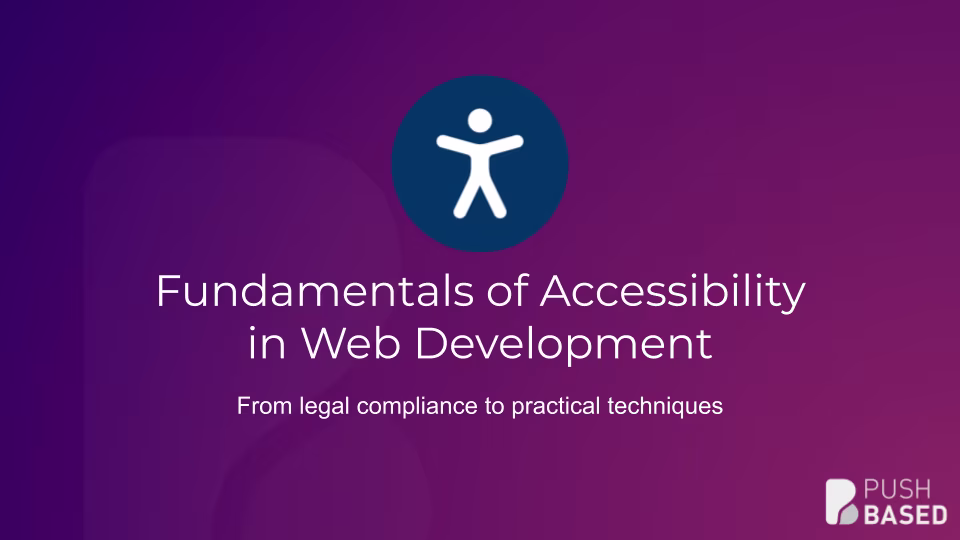 A11y workshop Slide 1