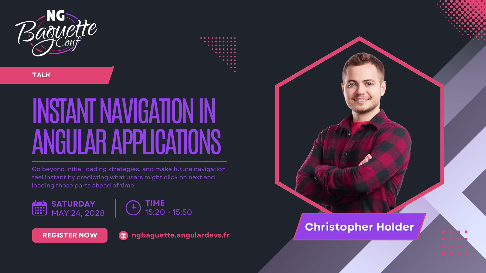 Instant Navigation in Angular Applications | Chris Holder @ ngbaguette