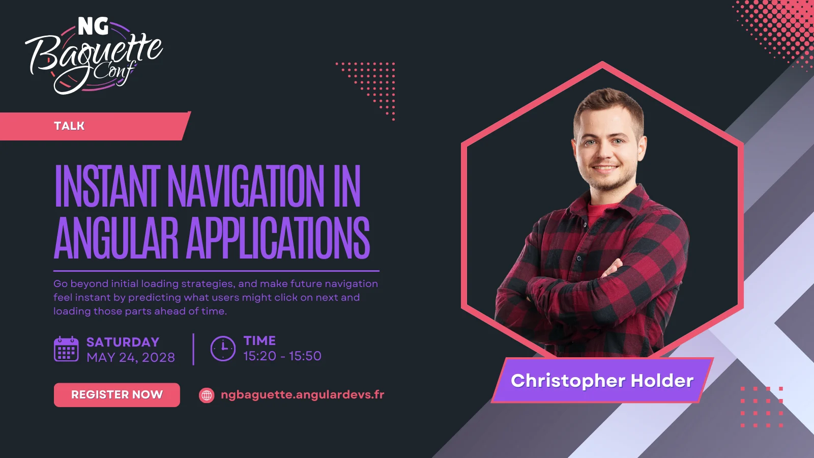 Chris NgBaguette Instant Navigation in Angular Applications