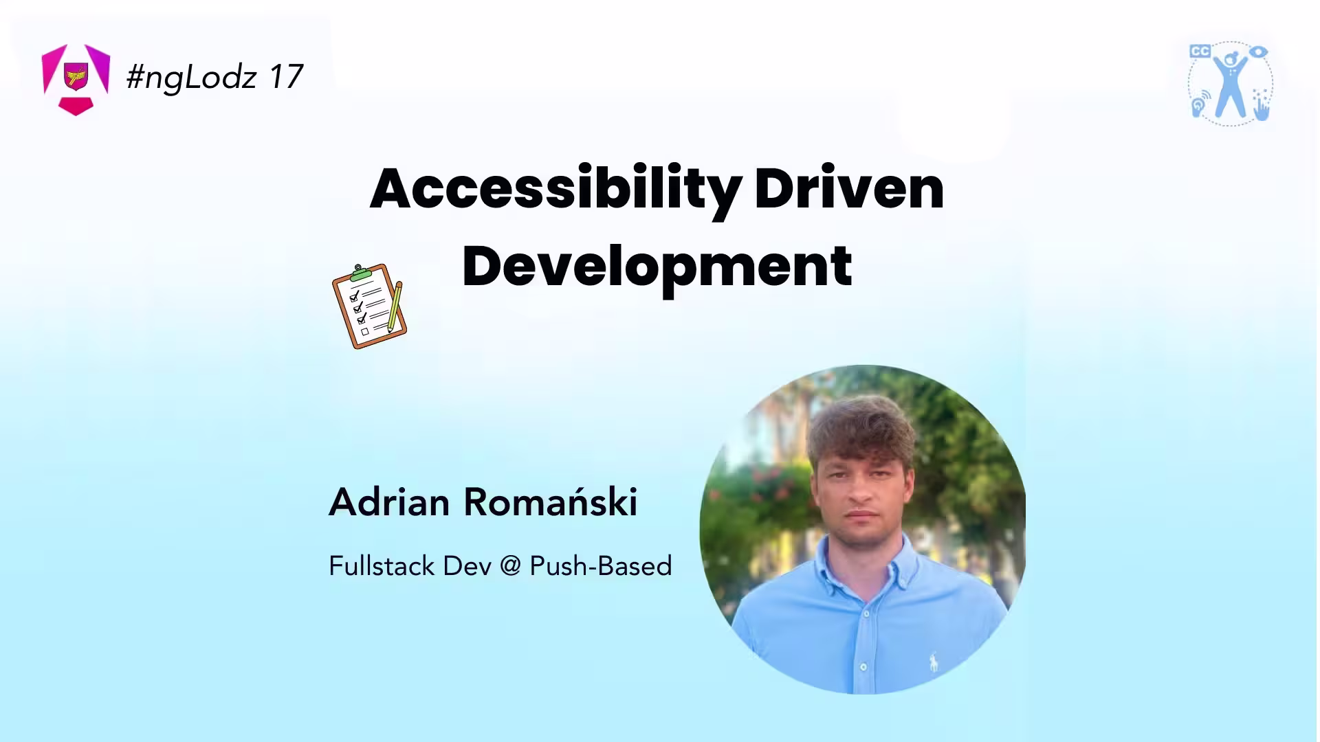 ngLodz #17 Best Practices and Accessibility in Angular