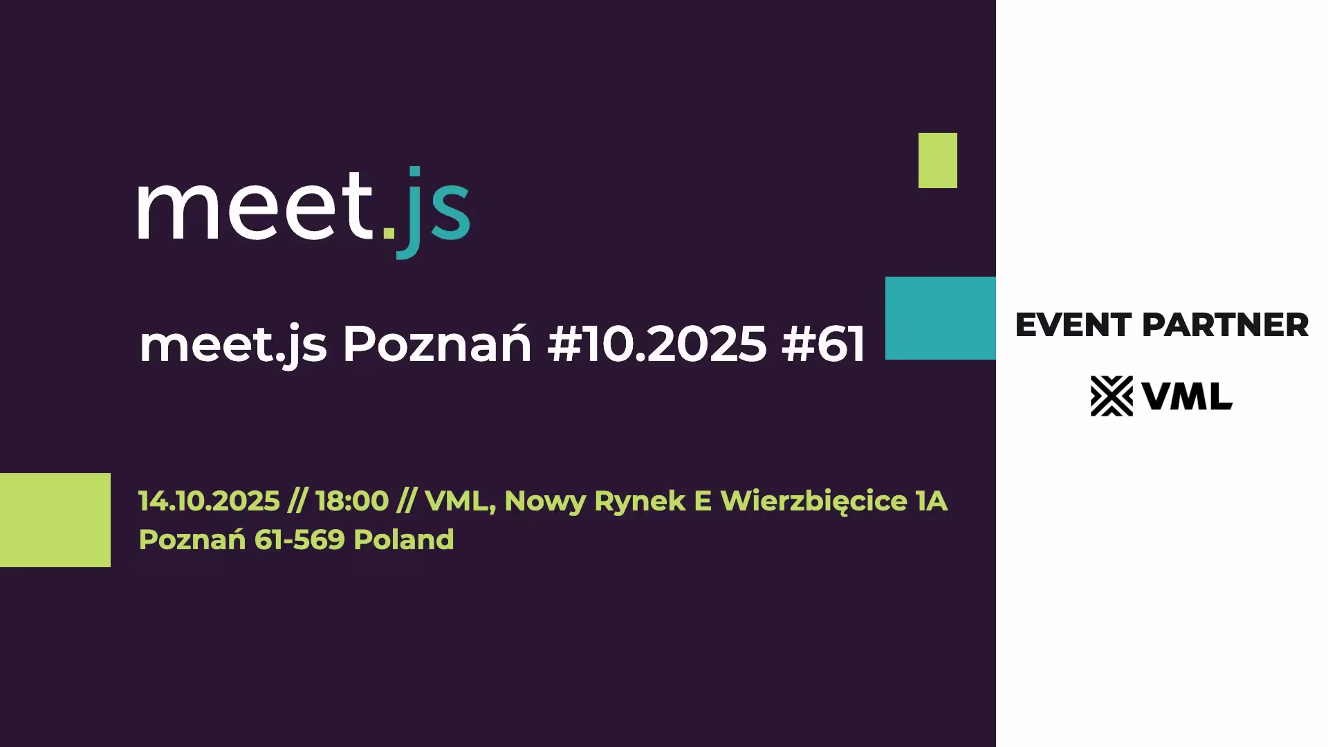 meet.js Poznań #61 – Adrian Romański on Accessibility Driven Development