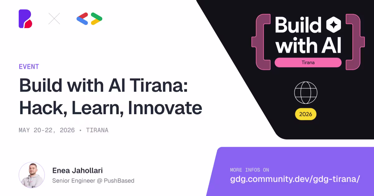 Enea Jahollari @ Build with AI Tirana: Hack, Learn, Innovate