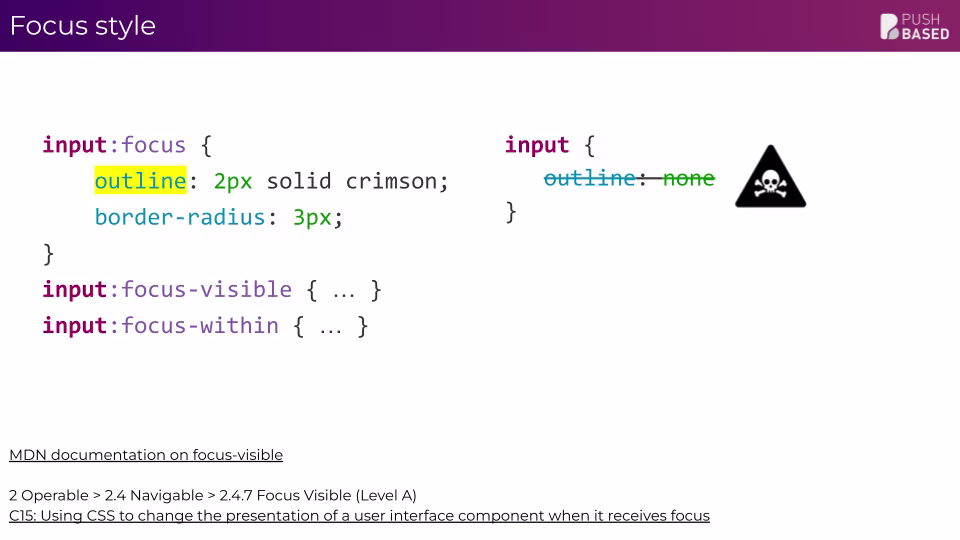A11y workshop Slide 7