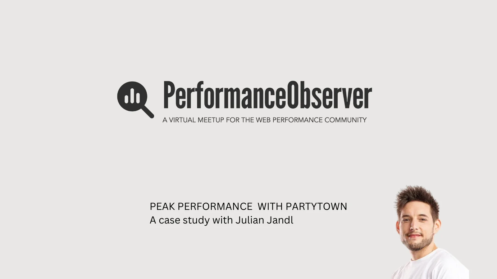 Julian Jandl - at Performance Observer