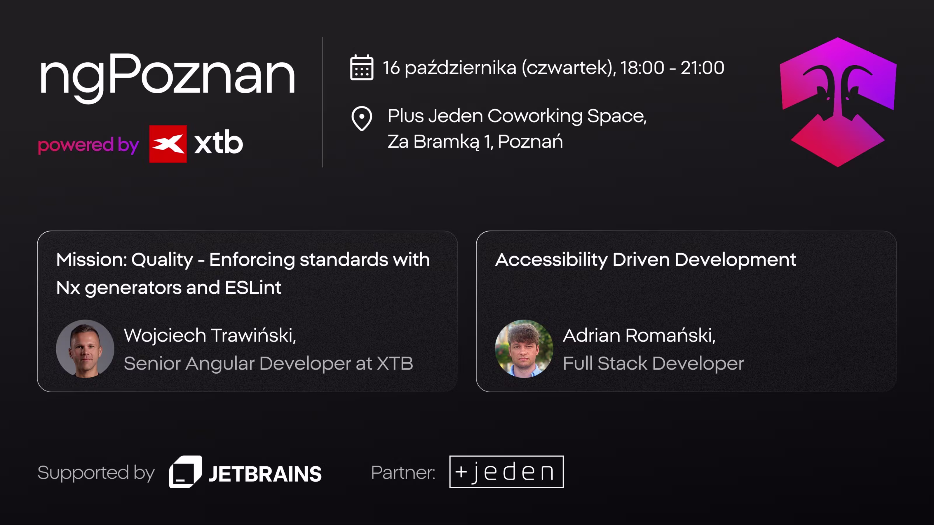 ngPoznań: Accessibility Driven Development with Adrian Romański