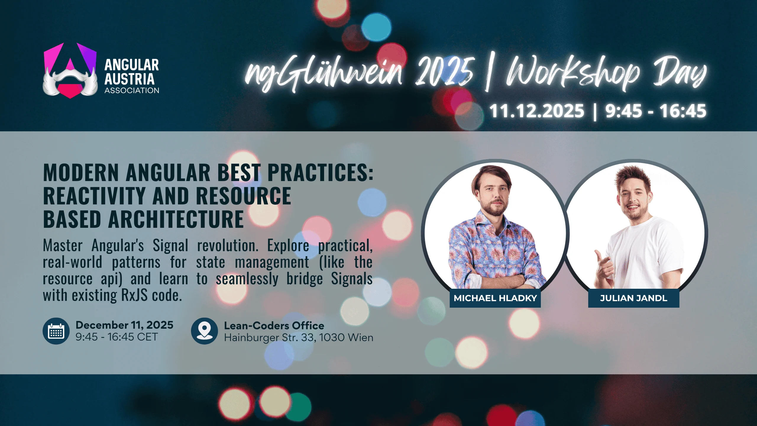 NgGlühwein Workshop day | Modern Angular