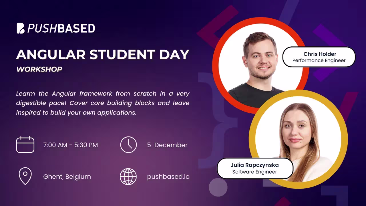 Angular Student Day at NG-BE