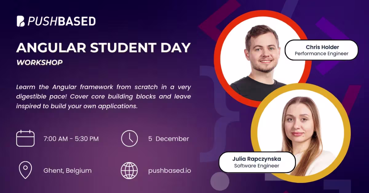 Angular Student Day at NG-BE
