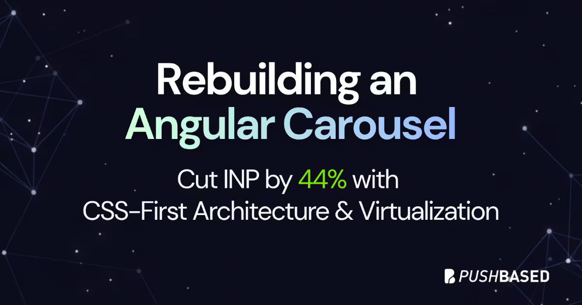 Rebuilding an Angular Carousel: CSS First, Then Virtualization