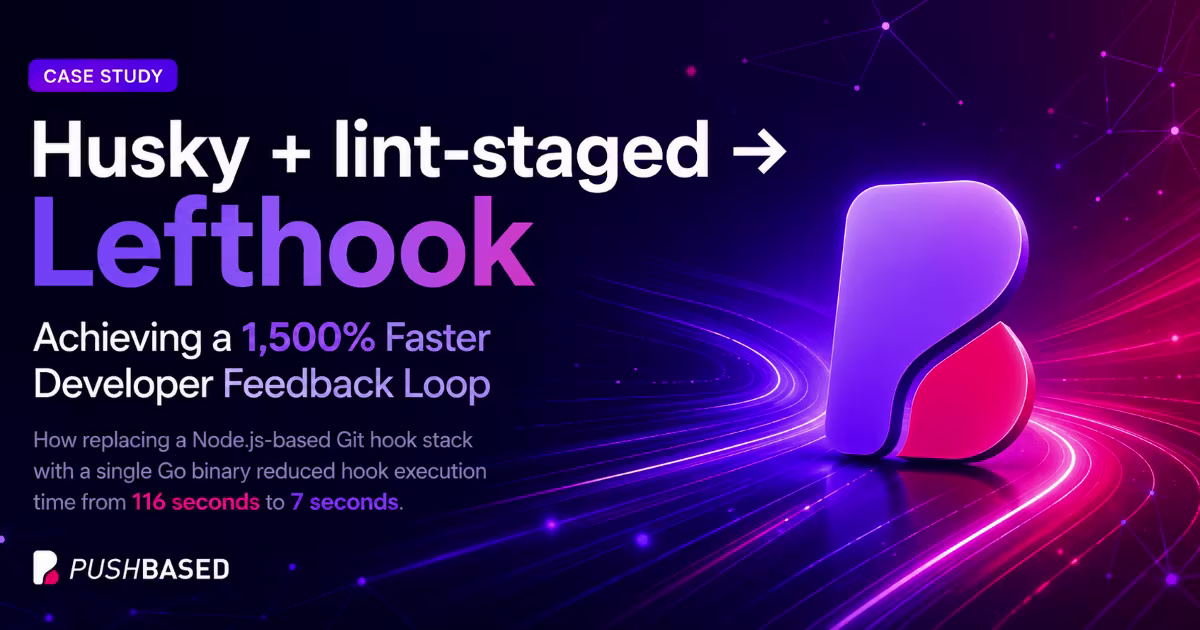 From 116 Seconds to 7: How We Rebuilt an Enterprise Git Hook Pipeline