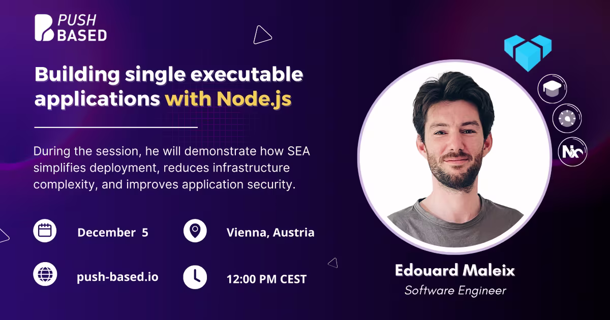 Building single executable applications with Node.js