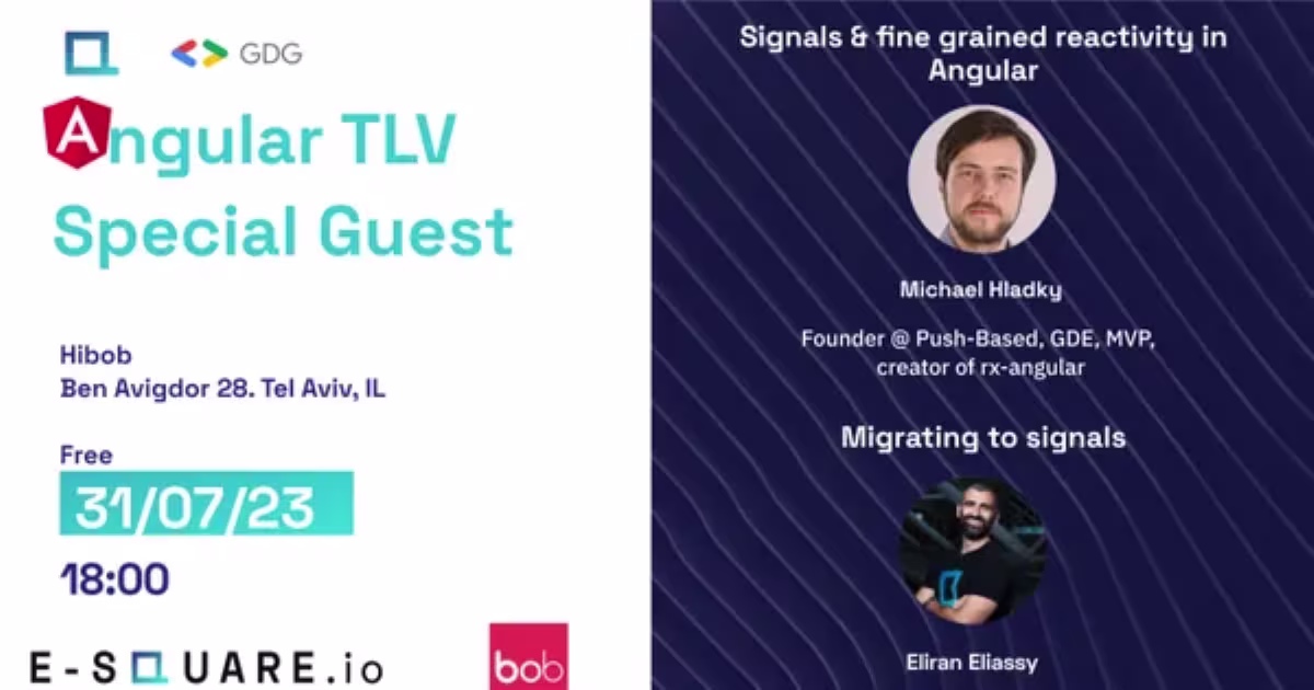 Signals & fine-grained reactivity in Angular - Angular TLV