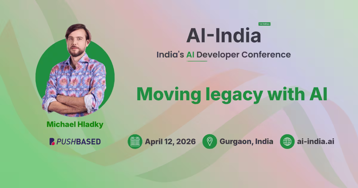 Moving legacy with AI | Michael Hladky @ AI India
