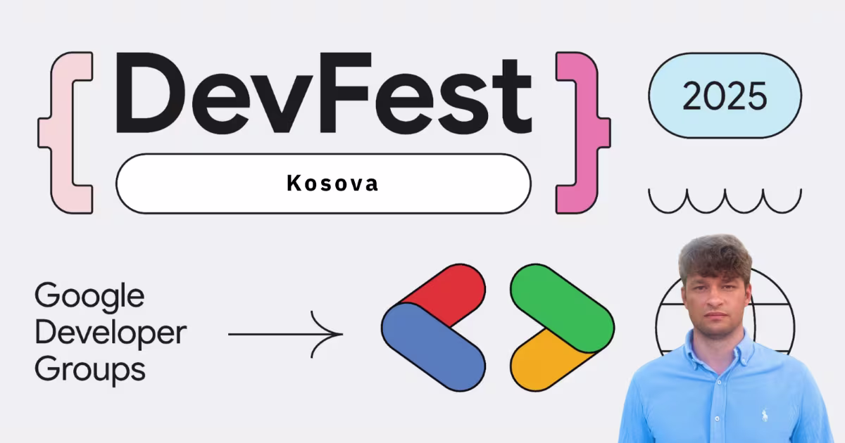 Adrian Romański presents AI Meets Chrome at DevFest Kosova