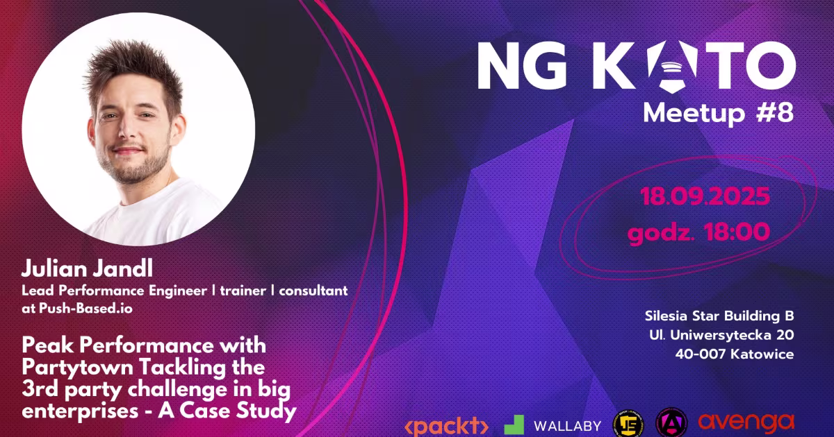 NG Kato #8: Peak Web Performance Talk by Julian Jandl