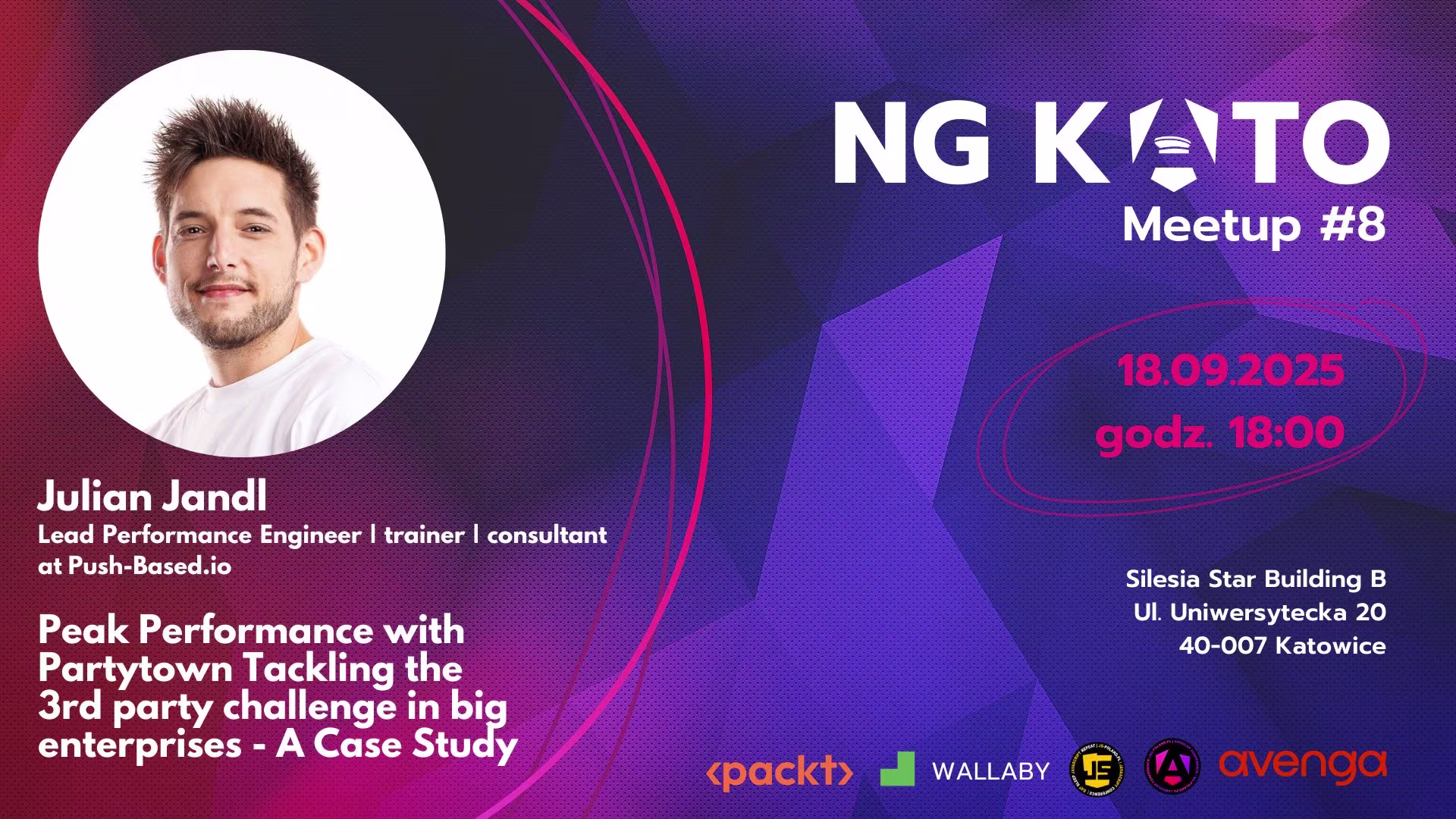 NG Kato #8: Peak Web Performance Talk by Julian Jandl