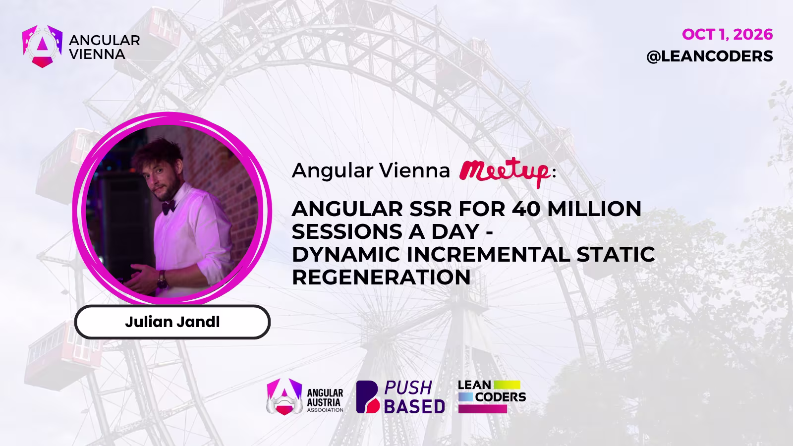Angular SSR for 40 Million Sessions a Day | Julian Jandl @ Angular Vienna