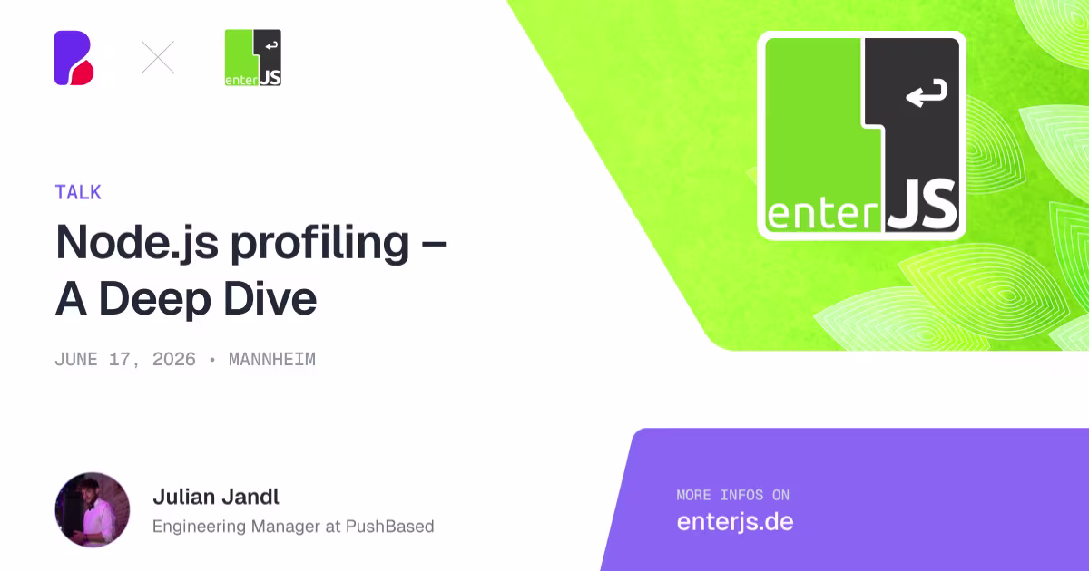 Node.js Profiling - A deep dive | Julian Jandl @ enterJS