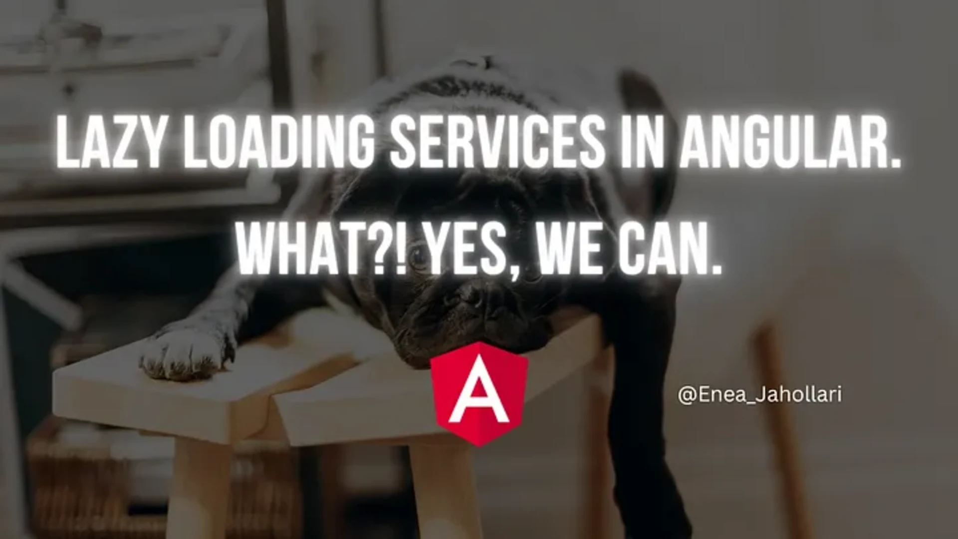 Lazy loading services in Angular. What?! Yes, we can.IMG